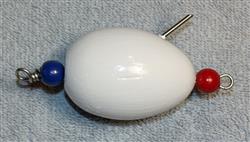 Casting Egg - Fishing Lure, Bright White - 3 1/2"  -  Only $11.99 - Lure #100